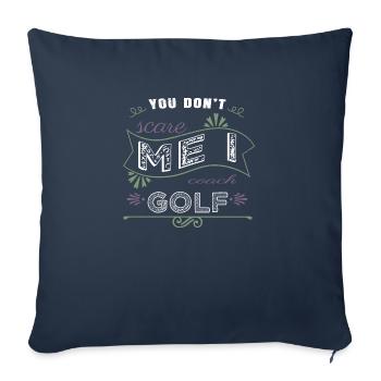 golfhorloge golfhair putter sports dictons sport - Housse de coussin décorative 45 x 45 cm - bleu marine - Devant
