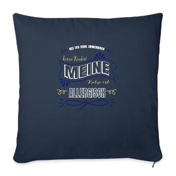 geburtstagsgeschenkidee falbkatze meerkatze - Sofakissenbezug 45 x 45 cm - Navy - Vorne
