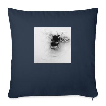Gros hummer - Housse de coussin décorative 45 x 45 cm - bleu marine - Devant