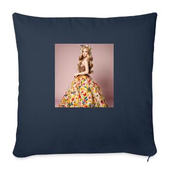 Robe incroyable - Housse de coussin décorative 45 x 45 cm - bleu marine - Devant