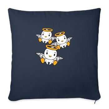 3 Ducks Angel Friends Halo Holy Team - Sofa pillowcase 17,3'' x 17,3'' (45 x 45 cm) - navy - Front