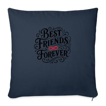 Best Friends Forever - Sofa pillowcase 17,3'' x 17,3'' (45 x 45 cm) - navy - Front