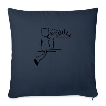 Freundschaft - Sofakissenbezug 45 x 45 cm - Navy - Vorne