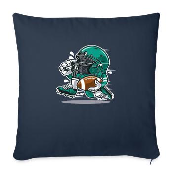 Football Player Cartoon - Sofakissenbezug 45 x 45 cm - Navy - Vorne