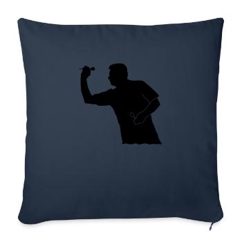 De fléchettes - Housse de coussin décorative 45 x 45 cm - bleu marine - Devant