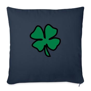 Irish Leaf two coloured - Sofakissenbezug 45 x 45 cm - Navy - Vorne