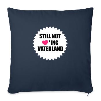 Pas encore aimer la Patrie - Housse de coussin décorative 45 x 45 cm - bleu marine - Devant
