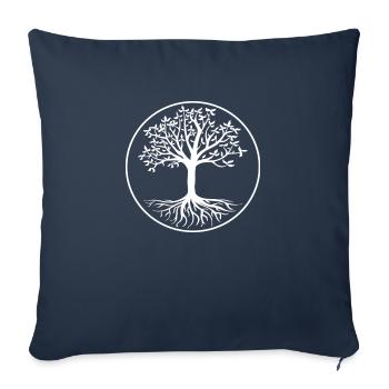 Baum des Lebens - Sofakissenbezug 45 x 45 cm - Navy - Vorne