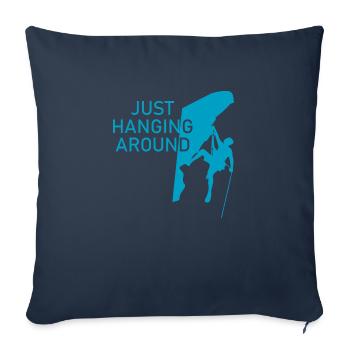 Escalade de bloc Escalade Randonnée - Housse de coussin décorative 45 x 45 cm - bleu marine - Devant