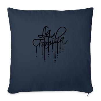 Drops La Familia - Sofa pillowcase 17,3'' x 17,3'' (45 x 45 cm) - navy - Front