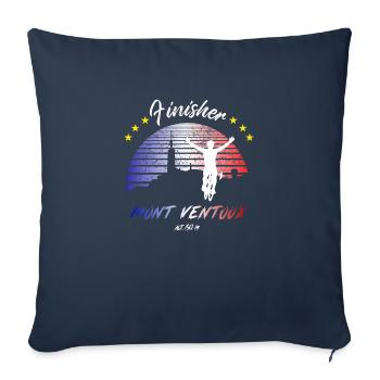 Rennrad und Radsport Mont Ventoux: Finisher ! - Sofakissenbezug 45 x 45 cm - Navy - Vorne