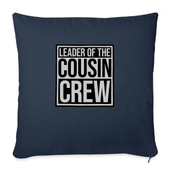 Leader Cousin Crew Team - Housse de coussin décorative 45 x 45 cm - bleu marine - Devant