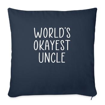 Uncle quote - Sofa pillowcase 17,3'' x 17,3'' (45 x 45 cm) - navy - Front