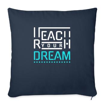 Reach For Your Dreams - Sofa pillowcase 17,3'' x 17,3'' (45 x 45 cm) - navy - Front