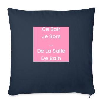 Streetwear CSJS - Housse de coussin décorative 45 x 45 cm - bleu marine - Devant
