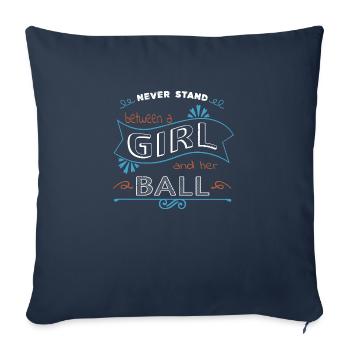 fun golflove golf clubs golfhoodie présent golf - Housse de coussin décorative 45 x 45 cm - bleu marine - Devant