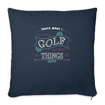 Golfgirls Sports Golf Bag Cutegolf Golf Course - Sofa pillowcase 17,3'' x 17,3'' (45 x 45 cm) - navy - Front