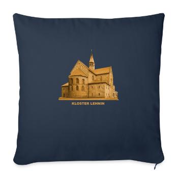 Monastère de Lehnin - Housse de coussin décorative 45 x 45 cm - bleu marine - Devant