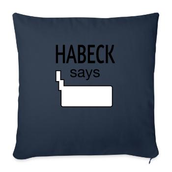 HABECK says - Sofakissenbezug 45 x 45 cm - Navy - Vorne