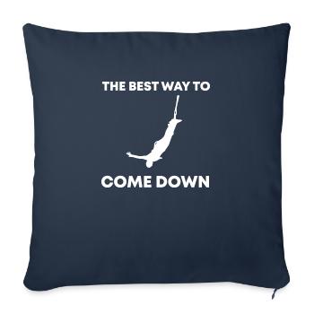 Bungee Jumping Evolution Sport Fun - Housse de coussin décorative 45 x 45 cm - bleu marine - Devant