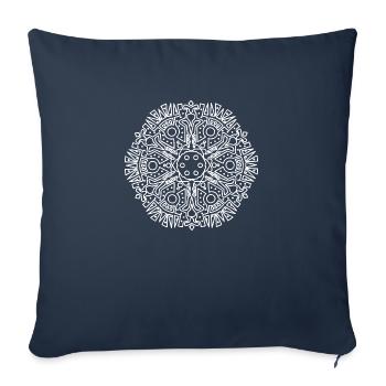 maya pattern - Sofakissenbezug 45 x 45 cm - Navy - Vorne