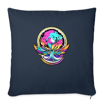 Baum des Lebens - Sofakissenbezug 45 x 45 cm - Navy - Vorne