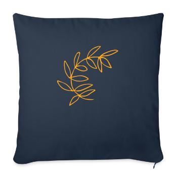 Flower Flower Plant - Housse de coussin décorative 45 x 45 cm - bleu marine - Devant