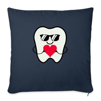 Zahn Smile Sunglasses - Sofa pillowcase 17,3'' x 17,3'' (45 x 45 cm) - navy - Front