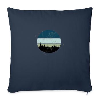 forest - Housse de coussin décorative 45 x 45 cm - bleu marine - Devant