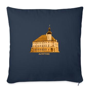 Hôtel de ville d’Altötting Haute-Bavière Bavière - Housse de coussin décorative 45 x 45 cm - bleu marine - Devant