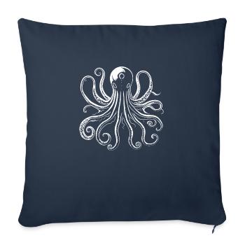 Octopus - Sofa pillowcase 17,3'' x 17,3'' (45 x 45 cm) - navy - Front
