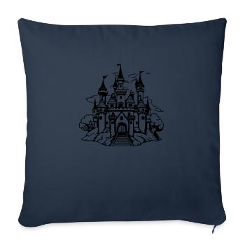 Fairytalescastle - Sofa pillowcase 17,3'' x 17,3'' (45 x 45 cm) - navy - Front