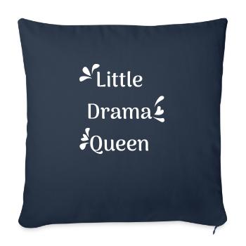 Dictons de bébé - Housse de coussin décorative 45 x 45 cm - bleu marine - Devant
