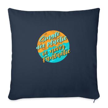 Avoid plastic - Sofa pillowcase 17,3'' x 17,3'' (45 x 45 cm) - navy - Front