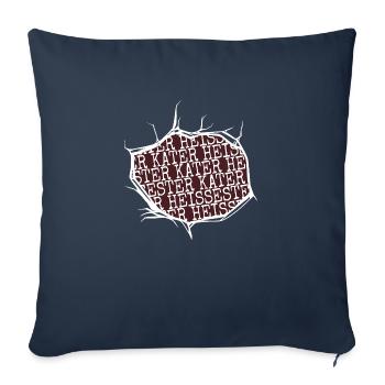 bday cool raubkatze meerkatze seekatze falbkatze - Sofakissenbezug 45 x 45 cm - Navy - Vorne