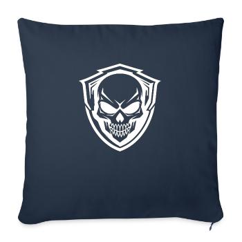 Armée, Guerre, Militaire, Uniforme, Force, Soldat Camouflage - Housse de coussin décorative 45 x 45 cm - bleu marine - Devant