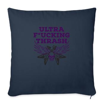 ultra fucking thrash metal - Sofakissenbezug 45 x 45 cm - Navy - Vorne