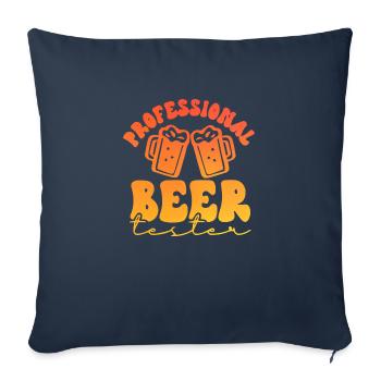 Profissional Beer Tester - Sofakissenbezug 45 x 45 cm - Navy - Vorne