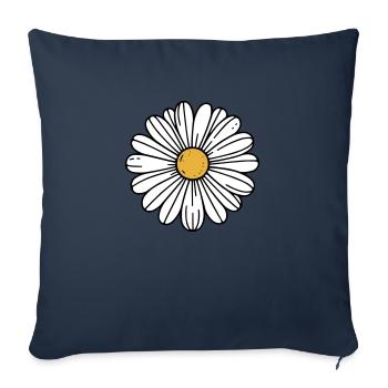 Gänseblümchen - Sofakissenbezug 45 x 45 cm - Navy - Vorne