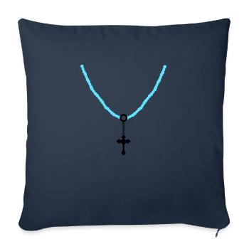 Cross Chain 02 - Sofa pillowcase 17,3'' x 17,3'' (45 x 45 cm) - navy - Front