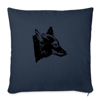 coyote - Housse de coussin décorative 45 x 45 cm - bleu marine - Devant