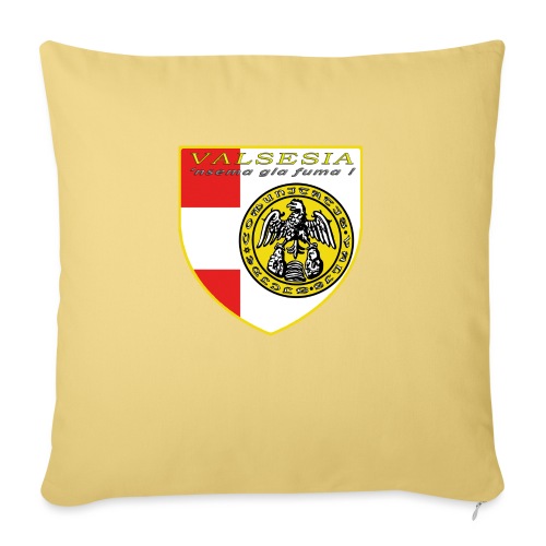 scudo simbolo comunità Valsesiana - Copricuscino per divano, 45 x 45 cm
