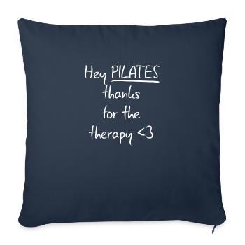 Pilates Therapy - Sofa pillowcase 17,3'' x 17,3'' (45 x 45 cm) - navy - Front