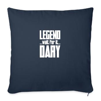 LEGEND...WAIT FOT IT...DARY - Housse de coussin décorative 45 x 45 cm - bleu marine - Devant