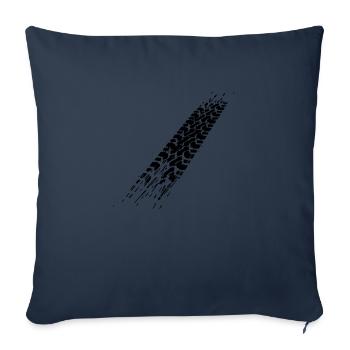 Reifenspur - Sofakissenbezug 45 x 45 cm - Navy - Vorne