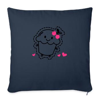 Muffin - Sofakissenbezug 45 x 45 cm - Navy - Vorne