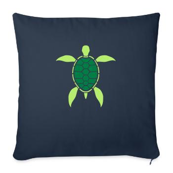 pattern tattoo underwater water fins swim diving l - Sofa pillowcase 17,3'' x 17,3'' (45 x 45 cm) - navy - Front