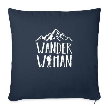 Wander Woman - Sofa pillowcase 17,3'' x 17,3'' (45 x 45 cm) - navy - Front