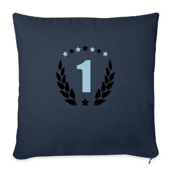 armer 1 - Housse de coussin décorative 45 x 45 cm - bleu marine - Devant