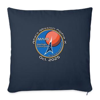 Mars Mission Alpha X - Sofakissenbezug 45 x 45 cm - Navy - Vorne